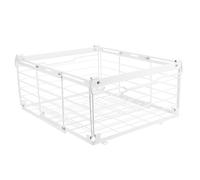 OSALADI Adjustable Wire Freezer Organizer Basket with Hanging Design for Chest and Upright Freezers Breathable Storage Bin for Enhanced Air Circulation and Space-saving Kitchen