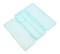 OSALADI Adults Crayon Box Double Layer with Green PP Material, Large Capacity, Easy to Clean Stationery Storage for Art Enthusiasts and School Use