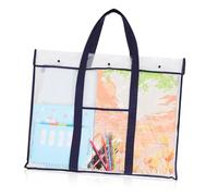 OSALADI Art Portfolio Bag with Handle Weather Resistant Poster Storage Case for Drawings and Brushes Non Woven Portable Organizer for Artists