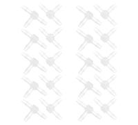 OSALADI Barb Tee Fitting Inner Diameter 2.4mm 20pcs Plastic with Sturdy T-Shaped Design Outer Diameter 3.2mm Tube and Compatibility for Chemical Industries and Pipeline Application