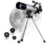 OSALADI Beginner Astronomy Telescope Refractor with Adjustable Height Tripod Multiple Eyepieces for High Definition Celestial Observation Educational Tool for Adults Easy Focus System