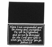OSALADI Bible Saying Embroidered Armband Patch Self Adhesive Clothes Sticker for DIY Decoration and Jeans Repair Comfortable Applique for Bags Hats Shoes Socks Sewing Craft Accessory