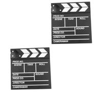 OSALADI Black Wooden Board Film with Loud Sound for Movies Photography Props Role Play for Recording Scene Take Date