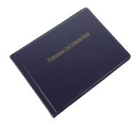 OSALADI Blue Horizontal Coin Collecting Book with Slots Safe Material Storage Album for Commemorative Coins Easy Insert Design Organizer for Collectors Protective Holder for Birthday and