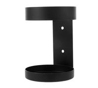 OSALADI Bottle Holder in Black Shower Stainless Steel with Stable Hanger Support and Easy Installation, Wall Mounted Liquid Soap Dispenser Rack for Bathroom and Hotel Use