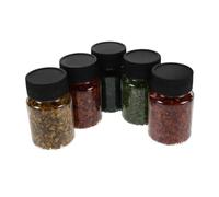OSALADI Bottles Miniature Fall Leaves and Artificial Eucalyptus Foliage for DIY Mini Model Railway and Fairy Garden Scenery Realistic Landscape Ornament Craft Supplies with Diverse Shapes