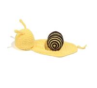 OSALADI Boy Girl's Wool Snail Photography Prop Set for Newborns Knitted Hat and Outfits for Hundred Days Photoshoot Outing Soft and Comfortable