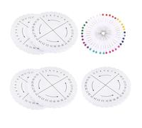 OSALADI Braiding Disk with Pins 10Cm Round Foam Kumihimo Plate for DIY Bracelet Weaving Board Crafting Tool Set of 5 for Handmade Jewelry and Accessories Random Color