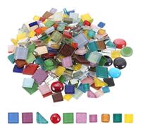 OSALADI Bucket of Mixed Color DIY Craft Tiles for Home Decoration Handmade Pieces for Arts Crafts Projects Smooth Surface Assorted Designs for Creative Home Projects