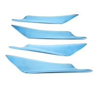 OSALADI Car Spoiler Canards Blue 4pcs Front Bumper Lip Splitter Abs and Professional Modification for Car