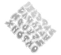 OSALADI Carbon Steel Capital Letter Die Cuts for Scrapbooking and Card Making DIY Embossing Stencil Template Sturdy Metal Alphabet Dies for Crafting and Embossing