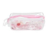 OSALADI Cartoon Pencil Case Creative Transparent Sequin Pen Pouch Capacity Portable Pencil Bag for School Office Adorable Stationery Organizer for Teens