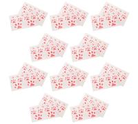 OSALADI Cat Paw Body Art 20pcs Temporary Tattoos with Thermochromic Technology, Crimson Water Transfer Printing Stickers Reusable Temperature Colour Change for Neck and Leg for Party