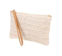 OSALADI Change Purse for Short Change Purse Attractive Straw Wallet Smooth Surface Comfortable Touch Feeling Female Friends Family Out Beige