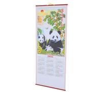 OSALADI Chinese Lunar Year Wall Hanging Calendar Household Monthly Planner with Notepad Design for Home Organization and Family Scheduling
