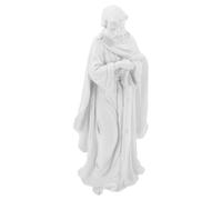 OSALADI Christian Resin Jesus Statue Figurine, White Renaissance Father Figurine Christmas Religious Sculpture Catholic Home Decor for Devout Holiday Display