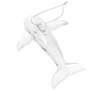 OSALADI Christmas Tree Decoration Dolphin Hanging Decor Acrylic Creative Artistic Dolphin-shaped Ornament Can Be Hung Wide Range of Uses for Christmas Fence Decoration