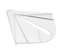 OSALADI Clear Acrylic Center Marking Tool for Woodworking Precise Gauge and Protractor for Wood Turners DIY Furniture Making and Lathe Work Versatile Alignment Gauge for Carpenters and
