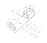 OSALADI Clear Acrylic Door Bolt Latch Self Adhesive Transparent Lock Hasp for Home Doors and Windows Durable Security Device for Enhanced Safety Versatile Use Various Applications