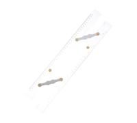 OSALADI Clear Acrylic Parallel Ruler with Pull Mechanism for Precise Navigation Chart Measuring Durable Sailing Tool for Ship Captains Pilots and Ocean Research