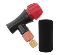 OSALADI Co2 Inflator Valve with Sponge Cover, Alloy Bicycle Tyre Inflator with Control Valve and Hand Protector for Mountain Bikes, Outdoor Cycling and Racing
