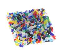 OSALADI Colored Irregular Glass Blocks for Fused Glass Art and Jewelry Making Microwave Kiln Compatible for Vase Fillers and Craft Projects Bag