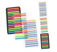 OSALADI Colored Sticky Index Tabs of Transparent Pet Note Strips for Book Annotation Office Supplies Reading Highlights Easy to Use Lightweight Handwrite Remarks