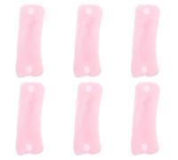 OSALADI Coral Fleece No-Heat Hair Curlers 6Pcs Plush DIY Night Hair Styling Tools for Women Pink