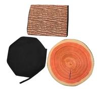 OSALADI Creative Folding Storage Stool with Lid, Wooden round Household Multi-functional Low Stool for Living Room and ’ Seating, Compact Foldable Storage Ottoman for Home