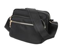 OSALADI Crossbody Shoulder Bag Female Sling Bag Fashionable Nylon Multi-purpose Adjustable Shoulder Belt Female Mother Christmas Black with Enough Capacity for Phone Wallet Keys