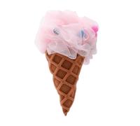 OSALADI Cute Ice Cream Shower Loofah, Soft Body Bath Sponge with Sweet Cone Design, Portable ’ Bath Sponge Suitable for Home and Travel Use