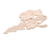 OSALADI Decorative Wood Appliques Grape Carved Hollow Solid Wood Panels for Cabinet Frames and Wall Art Suitable for Home and Office Interiors