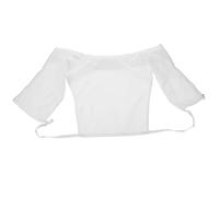 OSALADI Detachable White Fake Collar for Women with Easy Zipper Closure, Cotton Material, Round Shape, Playful and Classic Style, for Adding A Shawl Collar Look to Shirts and Tops