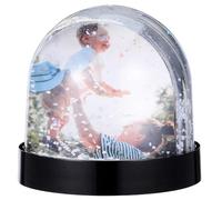 OSALADI DIY Snow Globe with Picture Display, Plastic Snow Globe 7 X 6.3 CM, Creative Winter Holiday Keepsake for and Birthday Celebrations