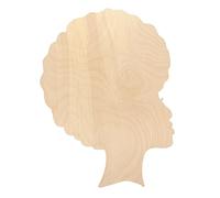 OSALADI DIY Wooden Pendant Template for Creative Hand Painting Thick Durable Natural Craft Stencil Practical Decor Tool for Gift Tags Lettering and Mother's Day Crafts
