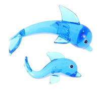 OSALADI Dolphin and for Living Room and Study Decor, Easy to Clean 2pcs Cute Glass Ornaments Crystal Figurines Decorative Flexibility, for Animal