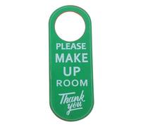 OSALADI Double-sided Please Do Not Disturb Door Knob Hanger Sign Hotel Door Sign with Please Knock Message Modern Leather for Office Lounge and Home Use