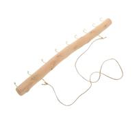 OSALADI Driftwood Wall Hook 40cm with 9 Nails, Heavy Duty Wooden Branch Coat Hanger for Entryway, Rustic Home Clothes Hanger and Key Scarf Organizer