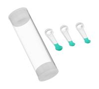 OSALADI Ear Wax Cleaner Silicone 3pcs Plastic Replacement Tips for Easy Home Cleaning and Reusable Ear Scoops Suitable for Families