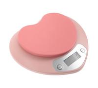 OSALADI Electronic Kitchen Scale Pink Heart Digital Food Scale with LCD Display, Practical Measuring Tool for Baking and Meat