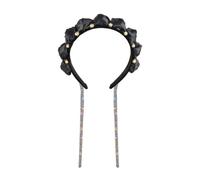 OSALADI Elegant Rhinestone Hairband Convenient to Wear and Not Easy to Fall Fabric Material for Women for Banquet and Dancing Occasions
