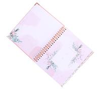 OSALADI Elegant Wedding Planner Notebook Romantic Cartoon Design Spiral Binding for Organize and Notes for Brides Preparing for Their Day