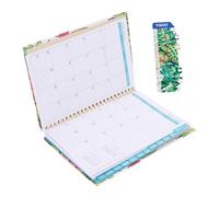 OSALADI English Coil Schedule Book Planner Daily Personal Journal for Teachers Students with Monthly Weekly Organiser for Home Office Classroom Use