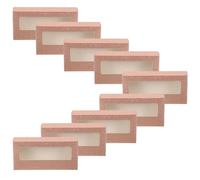 OSALADI False Eyelash Packaging Cases Lash Cases Empty 20Pcs Rose Gold Glitter Paper Eyelash Boxes with Easy Open Close Lid for Daily Life and-The-Go and Organisation