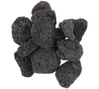 OSALADI Fish Tank Volcanic Stone Planter Decoration Porous Structure Reducing Water Splashing Exquisitely Crafted Black Stones 3X2.5X2Cm for Flower Pot and Walkways