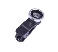 OSALADI Fisheye Wide Angle Macro Camera Lens for Smartphones High-grade Glass Lens with Enhanced Macro and Expanded Field of View Portable Mobile Phone for Silver