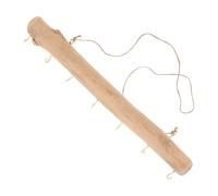 OSALADI Floating Driftwood Wall Mounted Coat Rack with 7 Hooks, 40cm Nordic Style Decorative Wooden Clothes and Hat Hangers for Home and Bathroom Storage