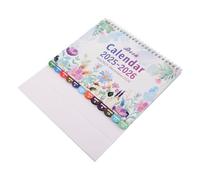 OSALADI Flowers Desk Calendar Spiral Bound Flip Monthly Planner with Floral Design High Resolution Printing and Comprehensive Date Layout for Office and School Use