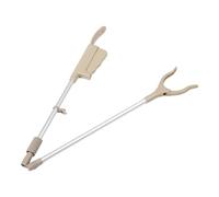 OSALADI Foldable Reacher Grabber Pickup Tool with Extended Handle and Sanitation Clamp Plastic Handy Litter Picker for Seniors and Elderly for Home Use and Trash Collection