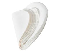OSALADI Food Grease Absorbent Paper 100pcs Round White Composite Fiber Oil Blotting Paper for Home Stewing and Boiling